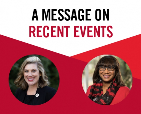 A message on recent events from Meredith Gurley Johnson and Ericka Davis